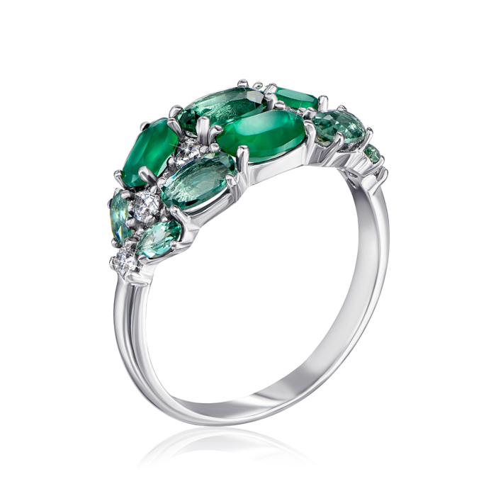 "Серебряное кольцо с кварцем