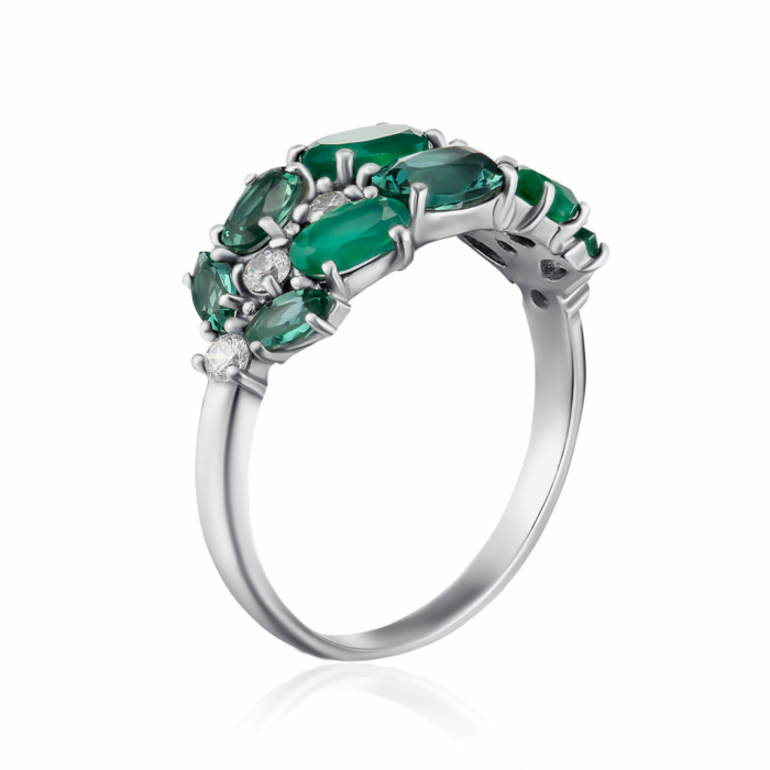 Серебряное кольцо. Артикул 1370/1р-GRAGQG