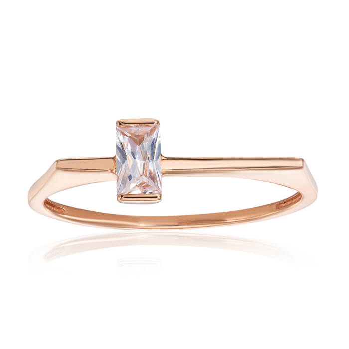 Золотое кольцо с фианитами. Артикул 13745/01/0/3079