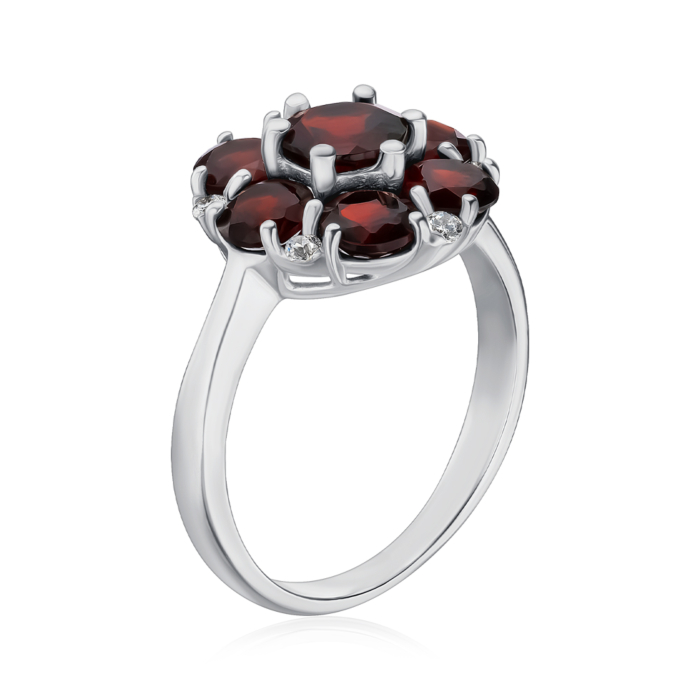 Серебряное кольцо. Артикул 1386/1р-GARN