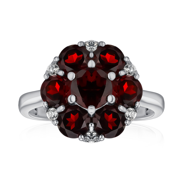 Серебряное кольцо. Артикул 1386/1р-GARN