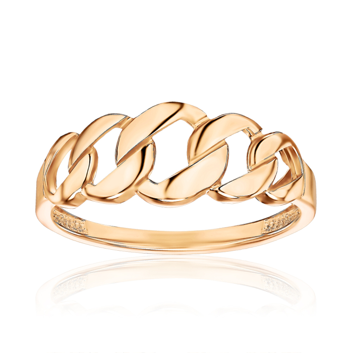 Золота каблучка без вставки 13938/01/0