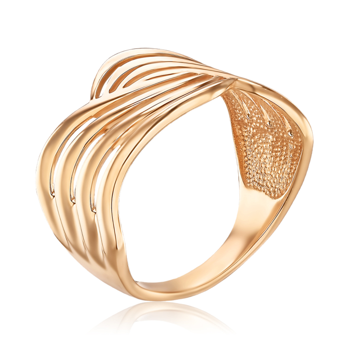 Золота каблучка без вставки 13943/01/0