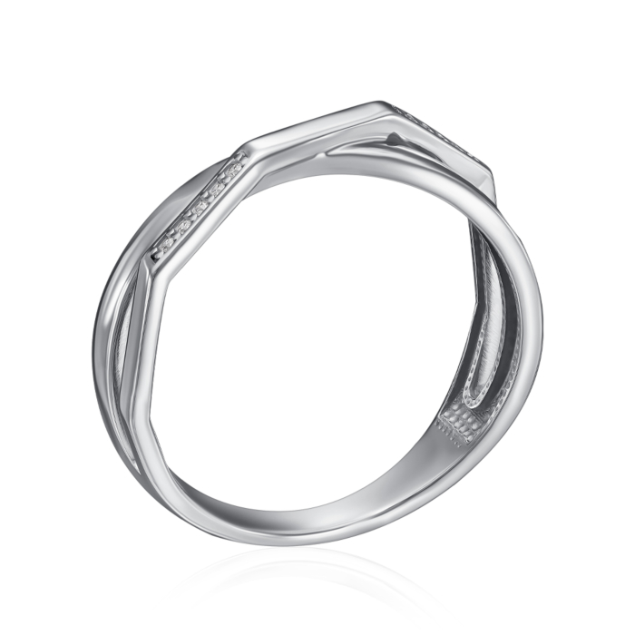 Золотое кольцо с фианитами. Артикул 13979/02/1/42