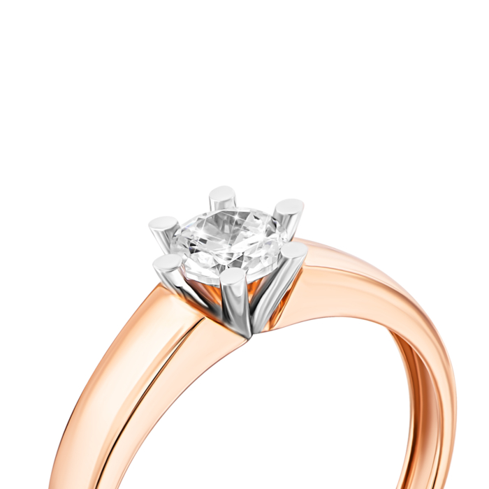 Золота каблучка з фіанітом. Артикул UG5140831