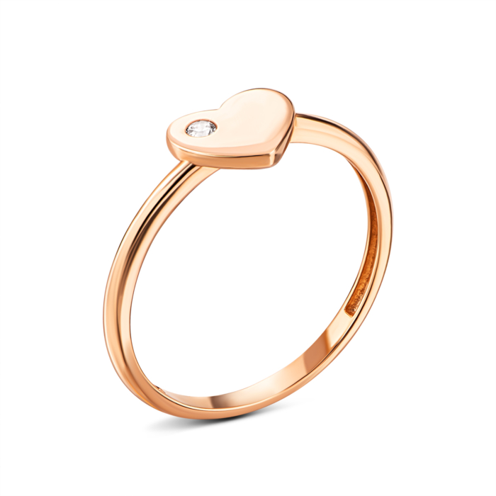 Золотое кольцо с фианитом. Артикул UG5140881