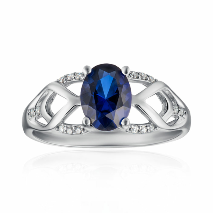 Серебряное кольцо. Артикул 1466/1р-HSPH