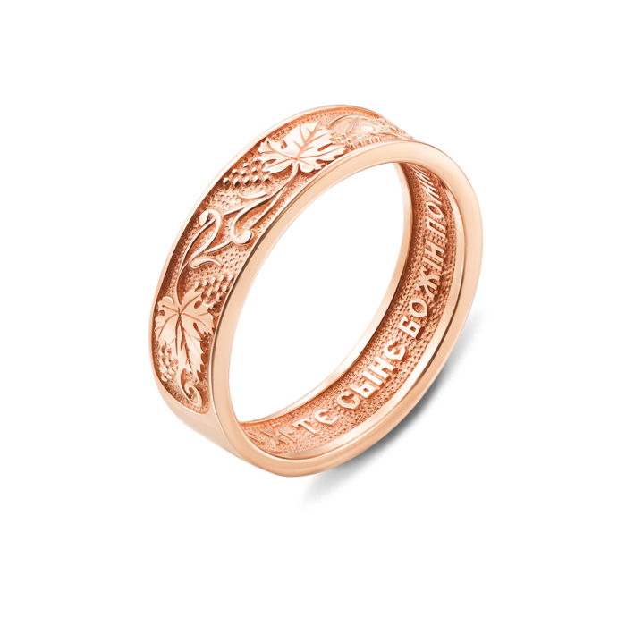 Обручальное кольцо «Виноградная лоза». Артикул 1611/8