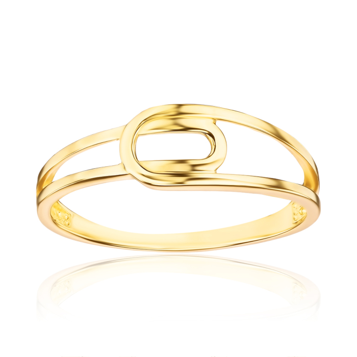 Золота каблучка без вставки. Артикул 17013/03/0