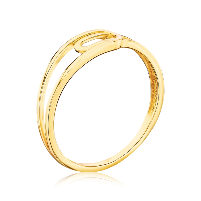 Золота каблучка без вставки. Артикул 17013/03/0
