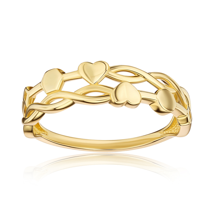 Золотое кольцо без вставки. Артикул 17023/03/0