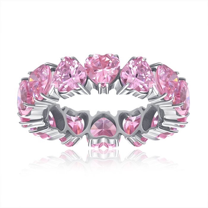 Золота каблучка з фіанітами. Артикул 17098/02/1/855