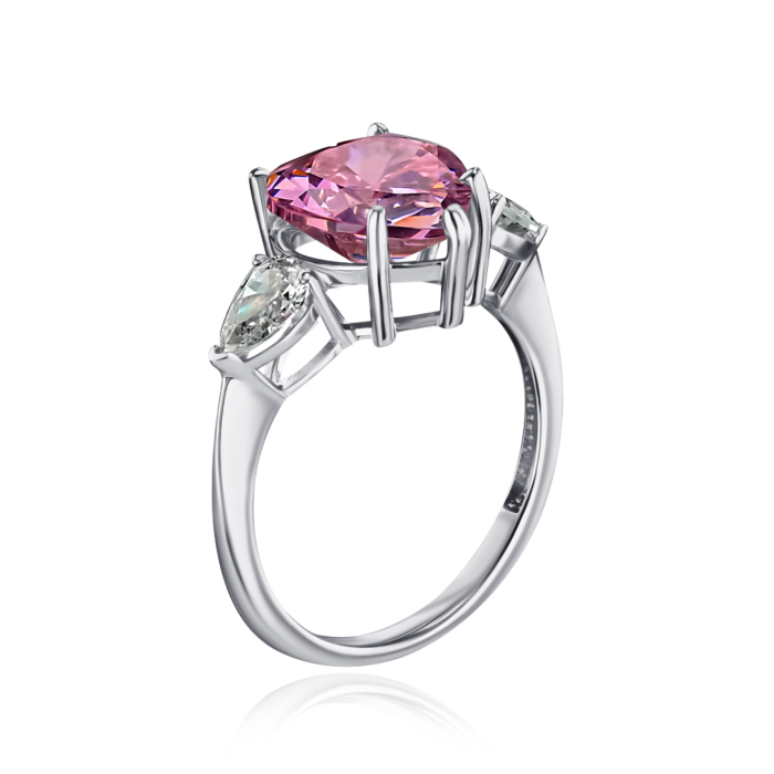 Золота каблучка з фіанітами. Артикул 17099/02/1/21263