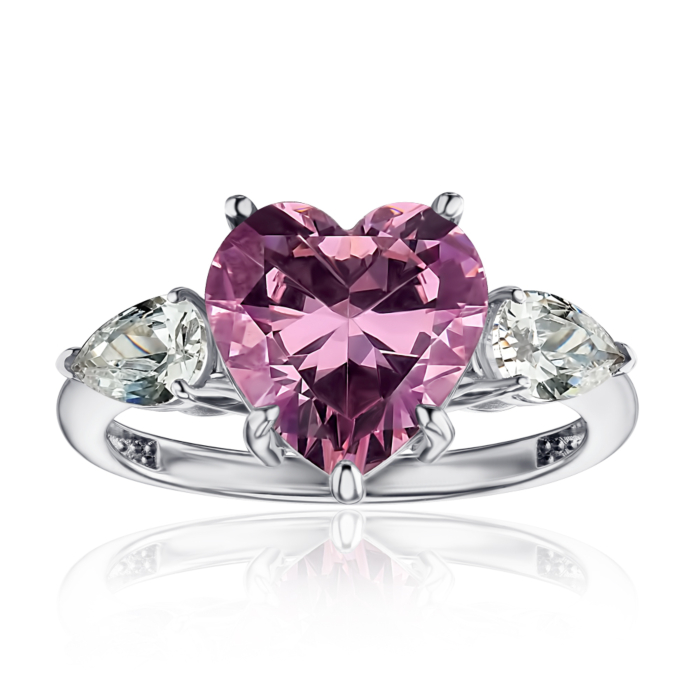 Золота каблучка з фіанітами. Артикул 17099/02/1/21263