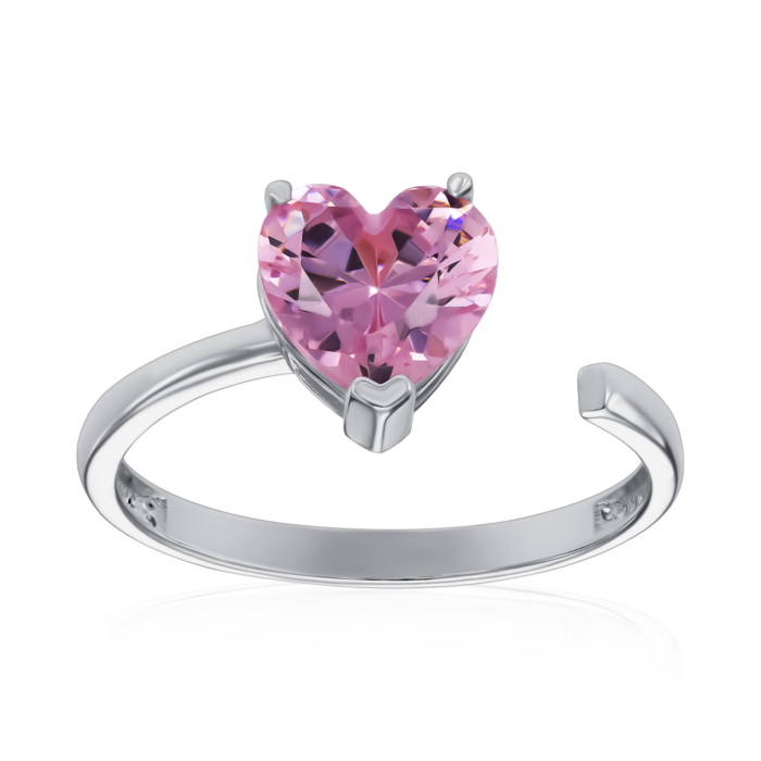 Золотое кольцо с фианитом. Артикул 17104/02/1/21233