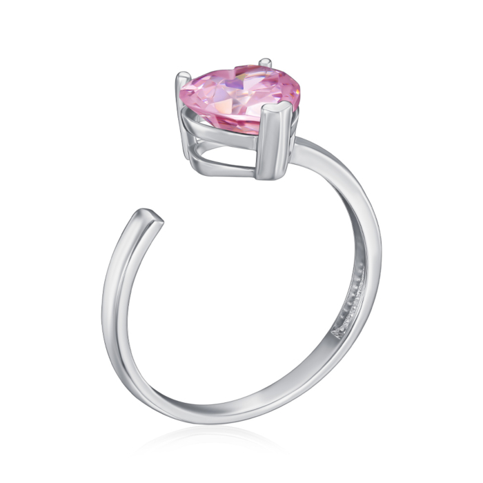 Золотое кольцо с фианитом. Артикул 17104/02/1/21233