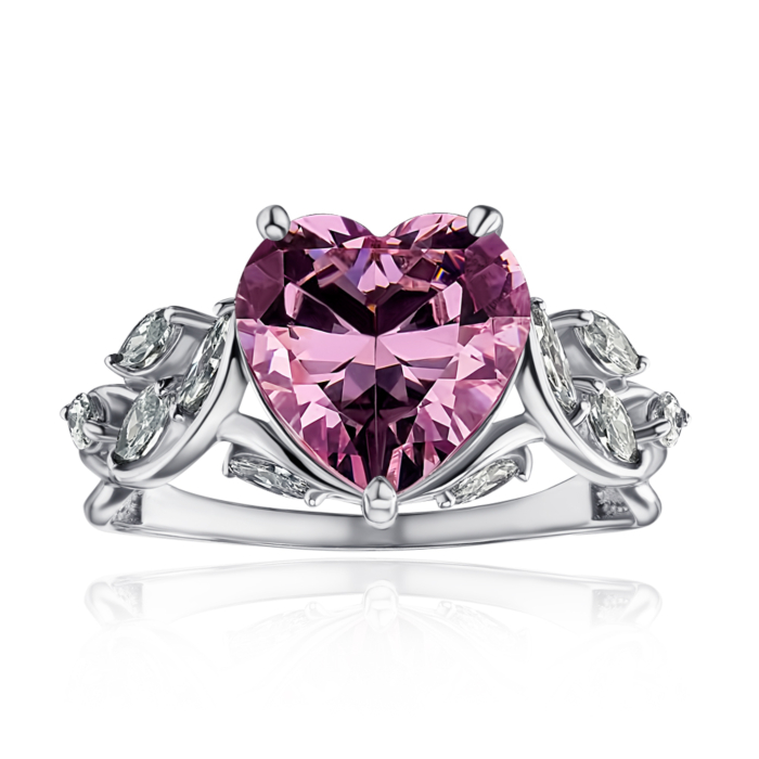 Золотое кольцо с фианитами. Артикул 17113/02/1/21241