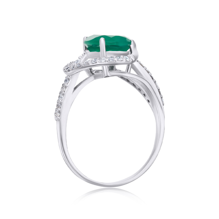 Срібна каблучка з агатом. Артикул 1713/9р-GAG