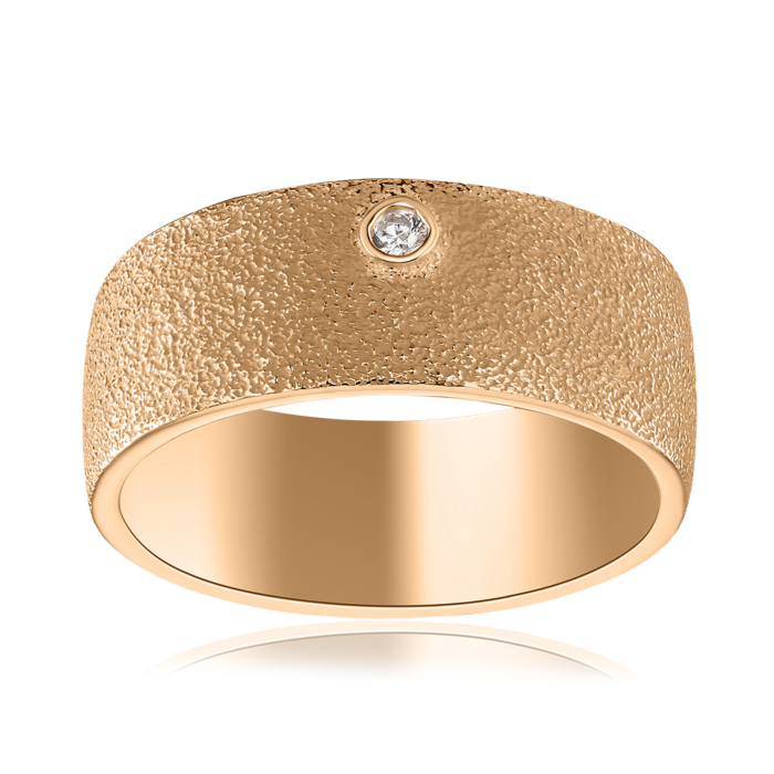 Кольцо из красного золота без вставки 17162/01/0/17