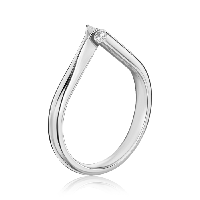 Золотое кольцо с фианитами. Артикул 17164/02/1/21366