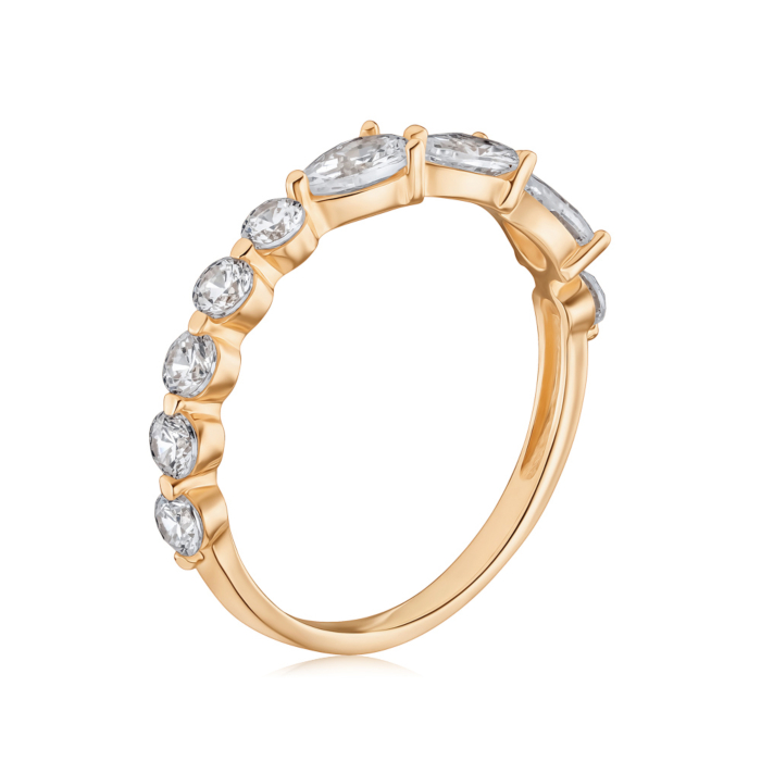 Золотое кольцо с фианитами 17200/01/0/3657
