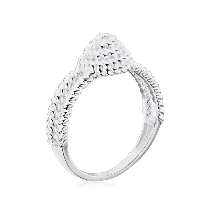 Кольцо из белого золота без вставки 17202/02/1