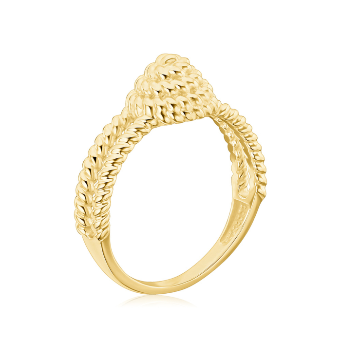 Каблучка з жовтого золота без вставки 17202/03/0