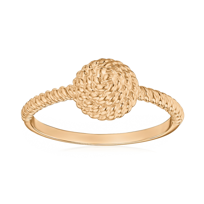 Каблучка з червоного золота без вставки 17204/01/0