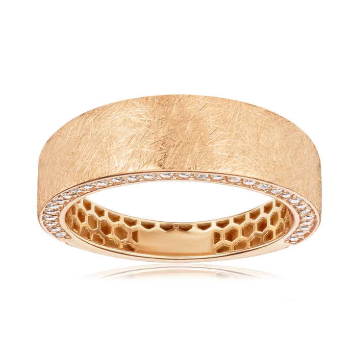 Золота каблучка з фіанітами 17207/01/0/1