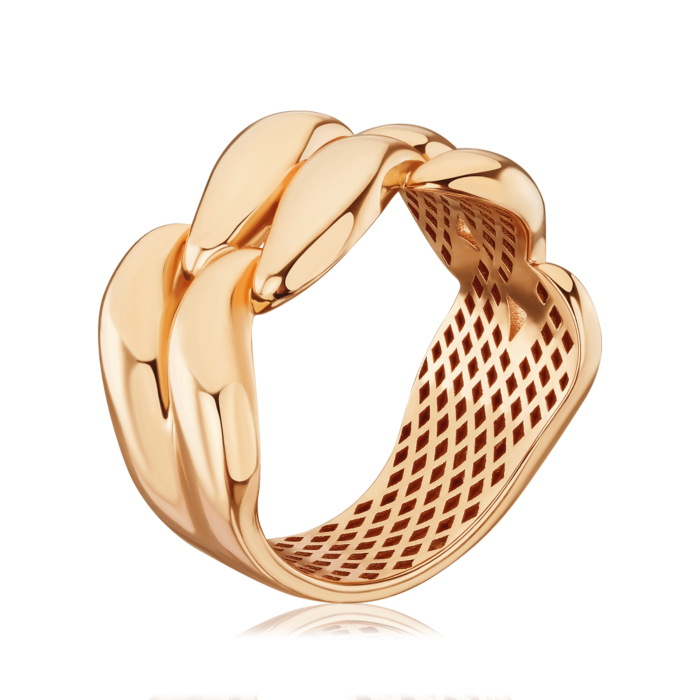 Золота каблучка без вставки 17225/01/0