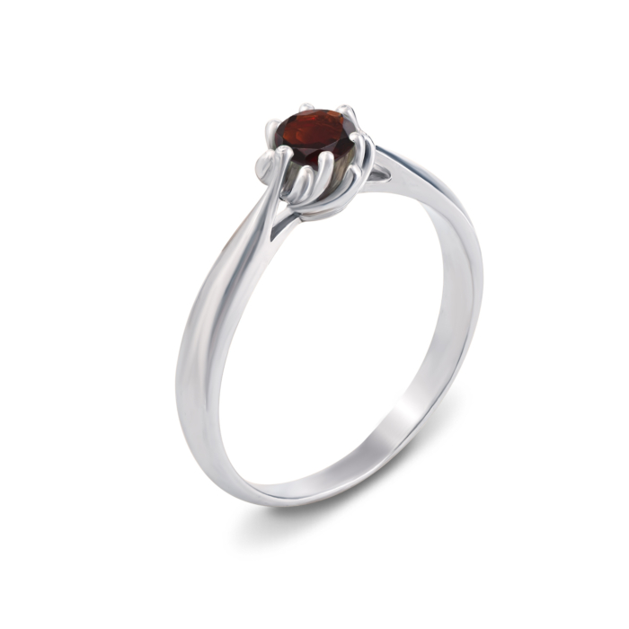 Срібна каблучка з гранатом. Артикул 1738/9р