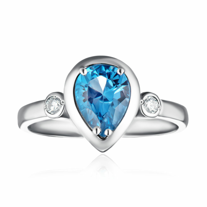 Серебряное кольцо с кварцем. Артикул 1740/1р-QLB