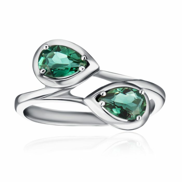 Срібна каблучка з кварцем. Артикул 1744/1р-QGR