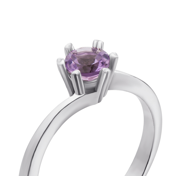Серебряное кольцо с аметистом. Артикул 1749/9р