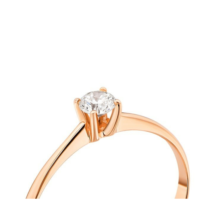 Золота каблучка з діамантом. Артикул UG518/0038/00/01/01