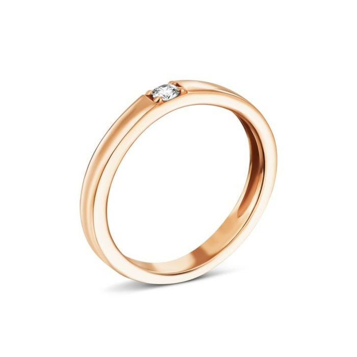 Обручальное кольцо с бриллиантом. Артикул UG518/0042/00/01/01