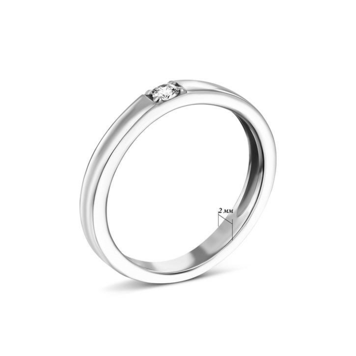 Обручка з діамантом. Артикул UG518/0042/02/01/02