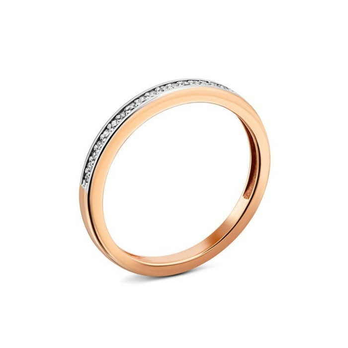 Золотое кольцо с бриллиантами. Артикул UG518/0083/01/01/01