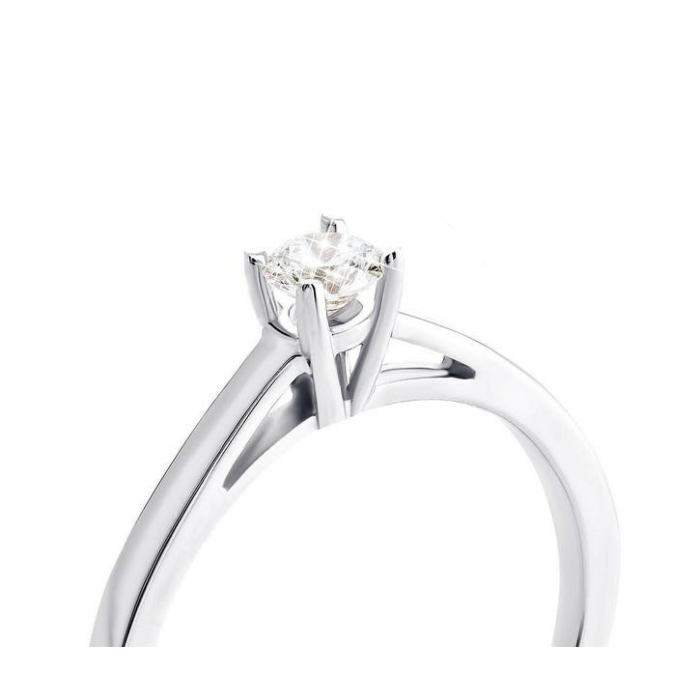 Золотое кольцо с бриллиантом. Артикул UG518/0085/02/01/02