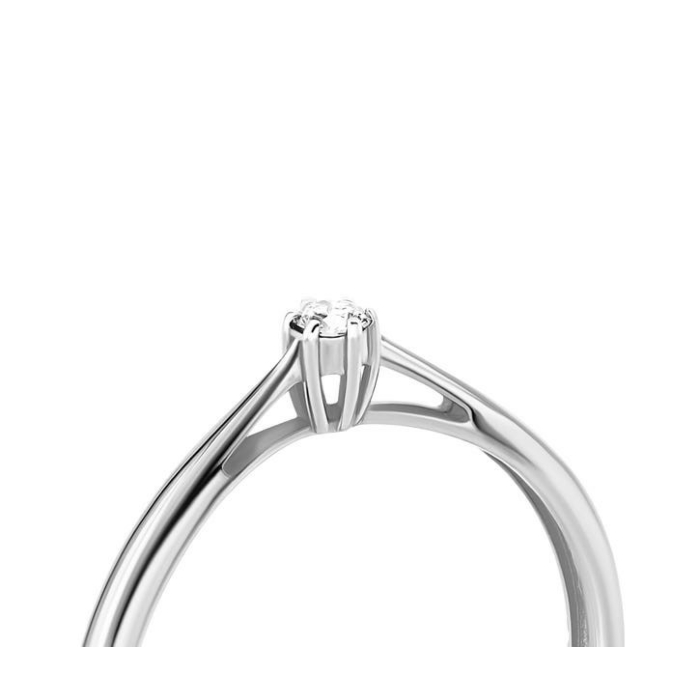 Золотое кольцо с бриллиантом. Артикул UG518/0089/02/01/02