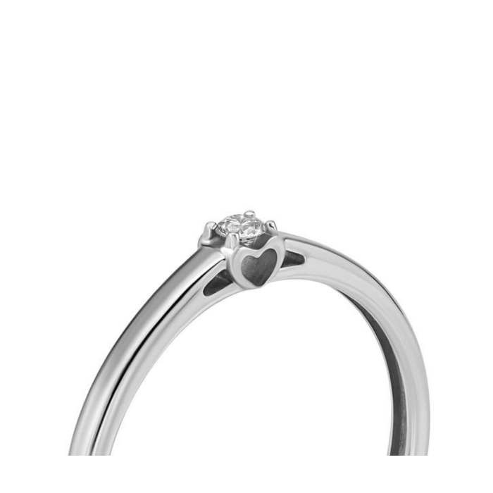 Золотое кольцо с бриллиантом. Артикул UG518/0090/02/01/02