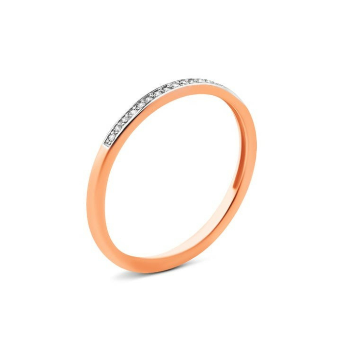 Золота каблучка з діамантами. Артикул UG518/0097/01/01/01