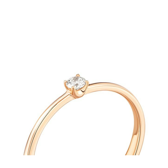 Золота каблучка з діамантом. Артикул UG518/0099/00/01/01