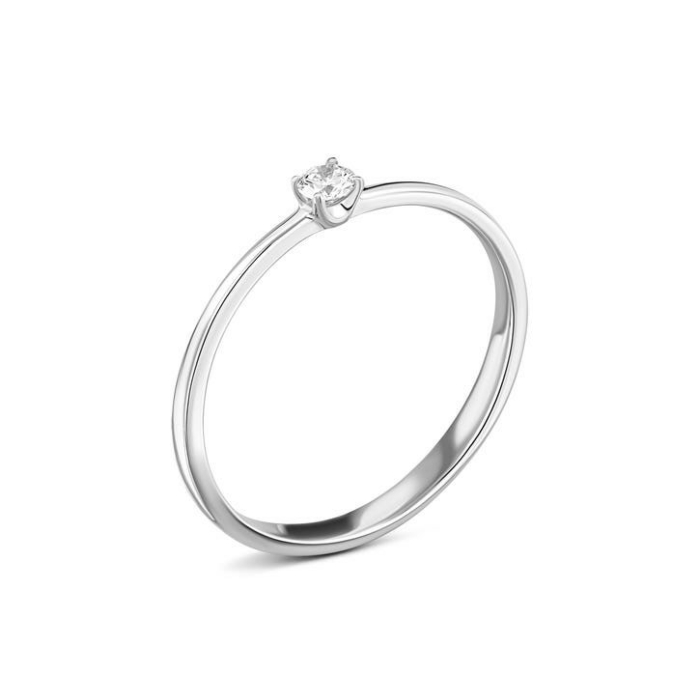 Золотое кольцо с бриллиантом. Артикул UG518/0099/02/01/02