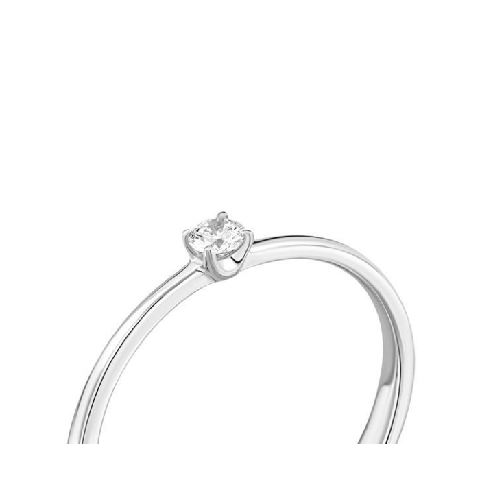 Золотое кольцо с бриллиантом. Артикул UG518/0099/02/01/02