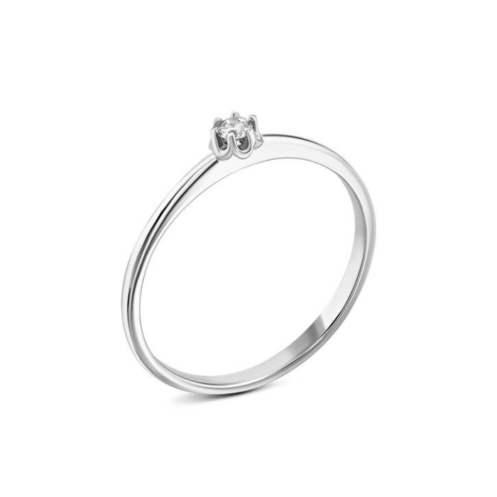 Золотое кольцо с бриллиантом. Артикул UG518/0100/02/01/02