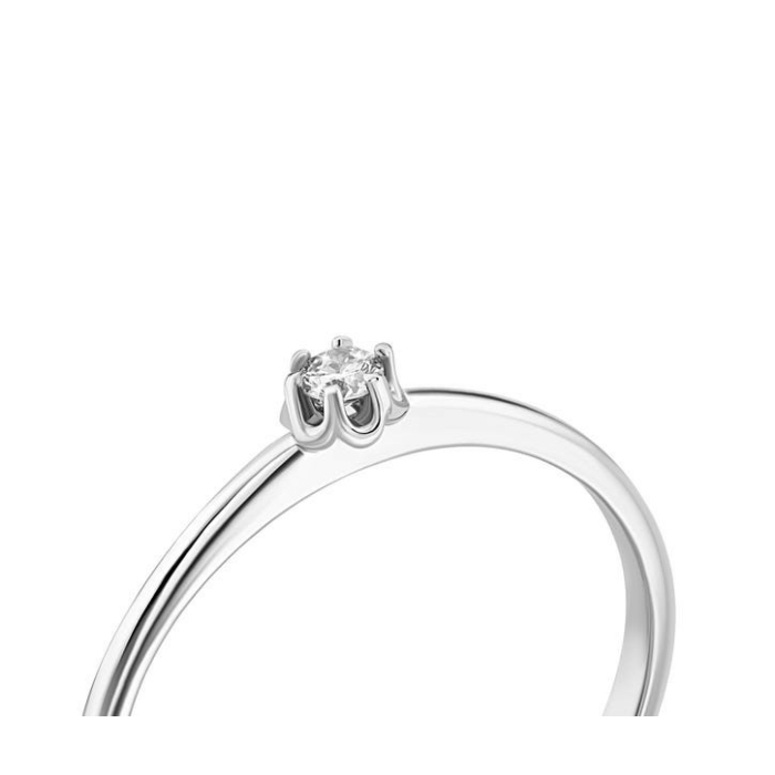 Золотое кольцо с бриллиантом. Артикул UG518/0100/02/01/02