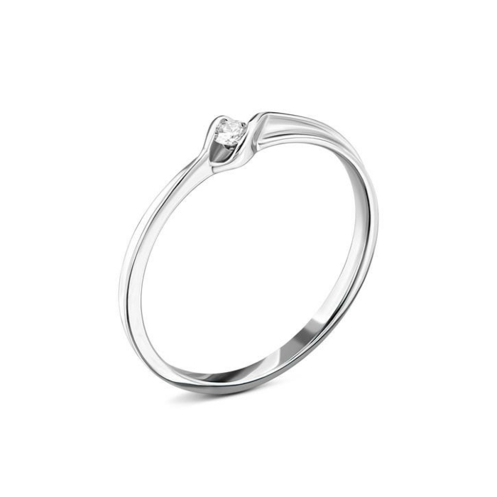 Золотое кольцо с бриллиантом. Артикул UG518/0109/02/01/02
