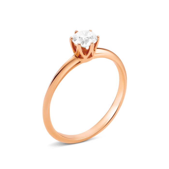 Золота каблучка з діамантом. Артикул UG518/0112/00/01/01