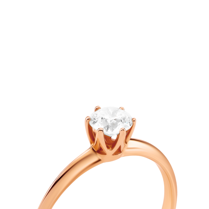 Золота каблучка з діамантом. Артикул UG518/0112/00/01/01